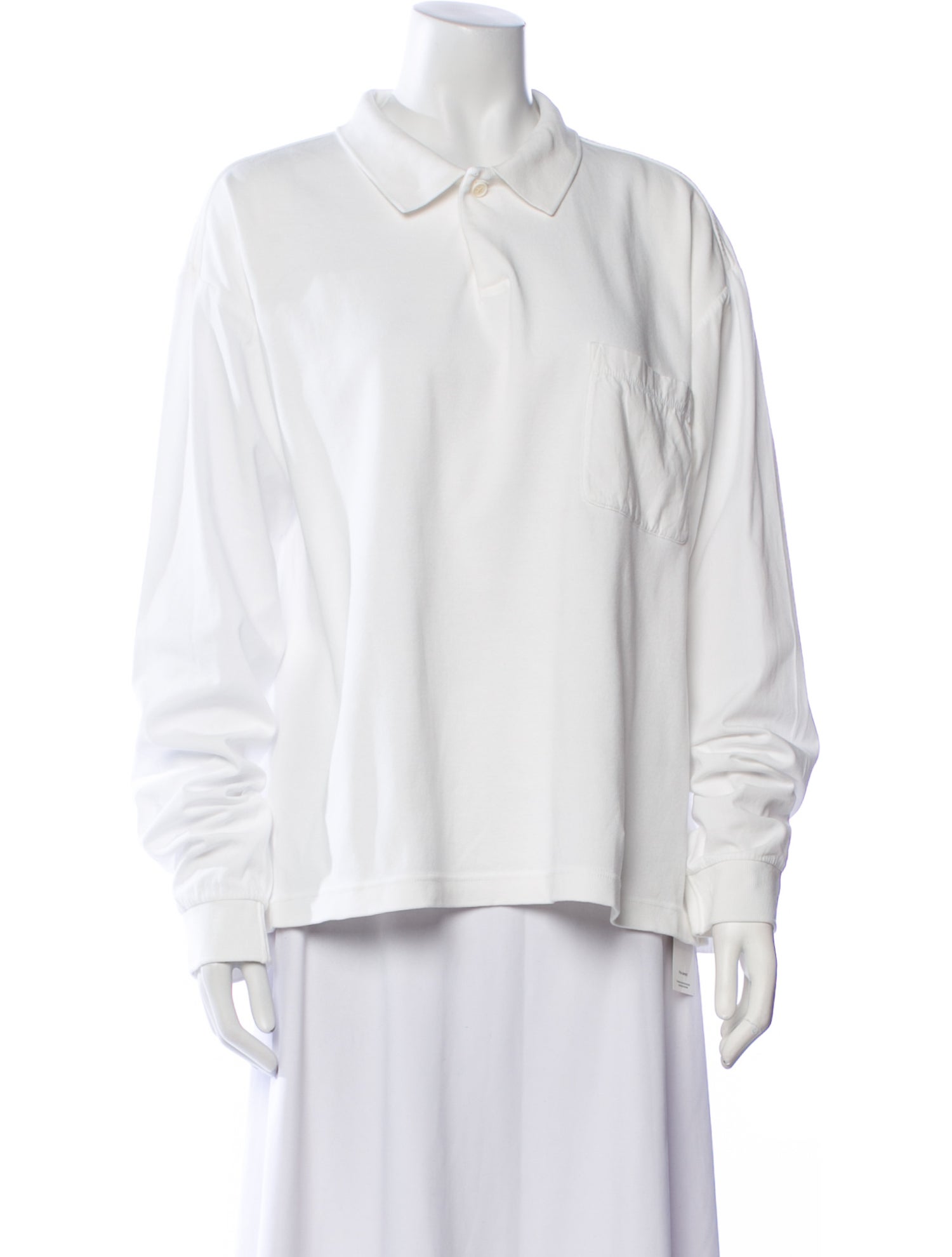 The Row V-Neck Long Sleeve Polo