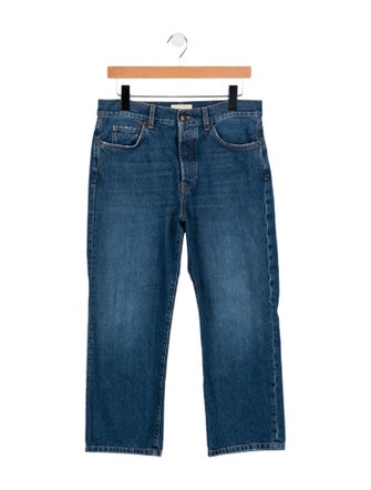 The Row Mid-Rise Straight Leg Jeans