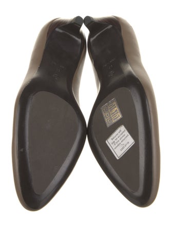 The Row Almond Leather Pumps