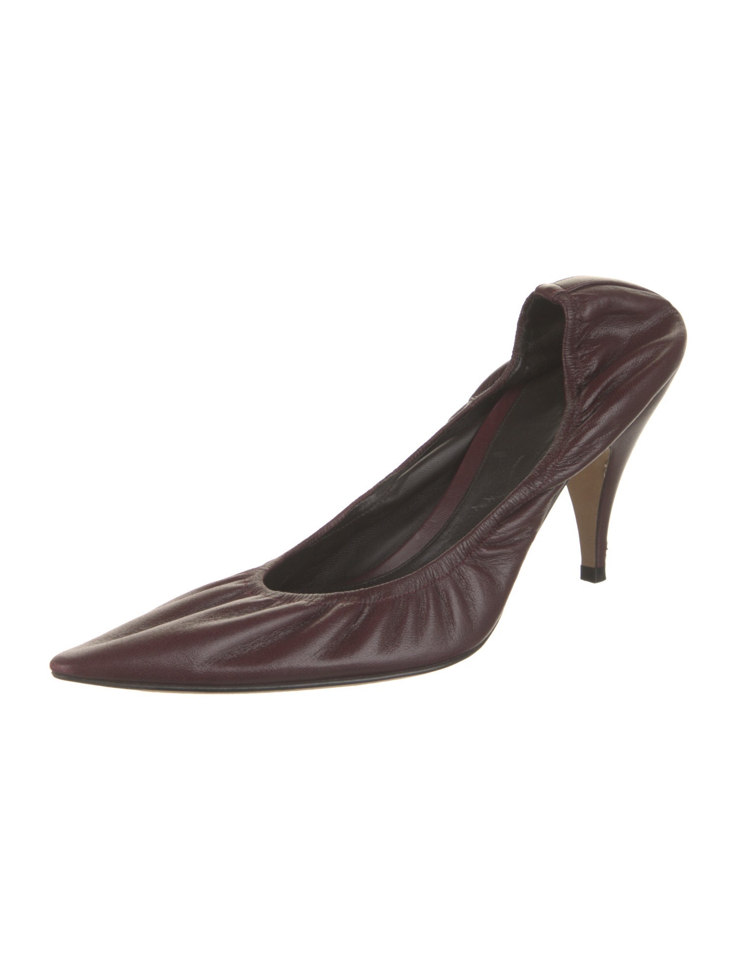 The Row Uxor 80 Leather Slingback Pumps