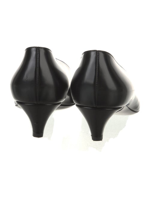 The Row Almond Leather Pumps