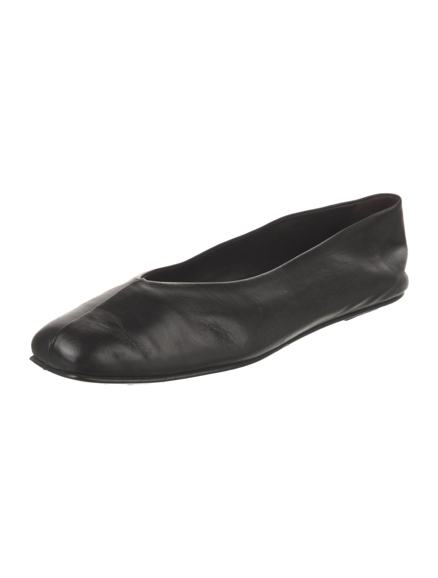 The Row Eva Leather Flats
