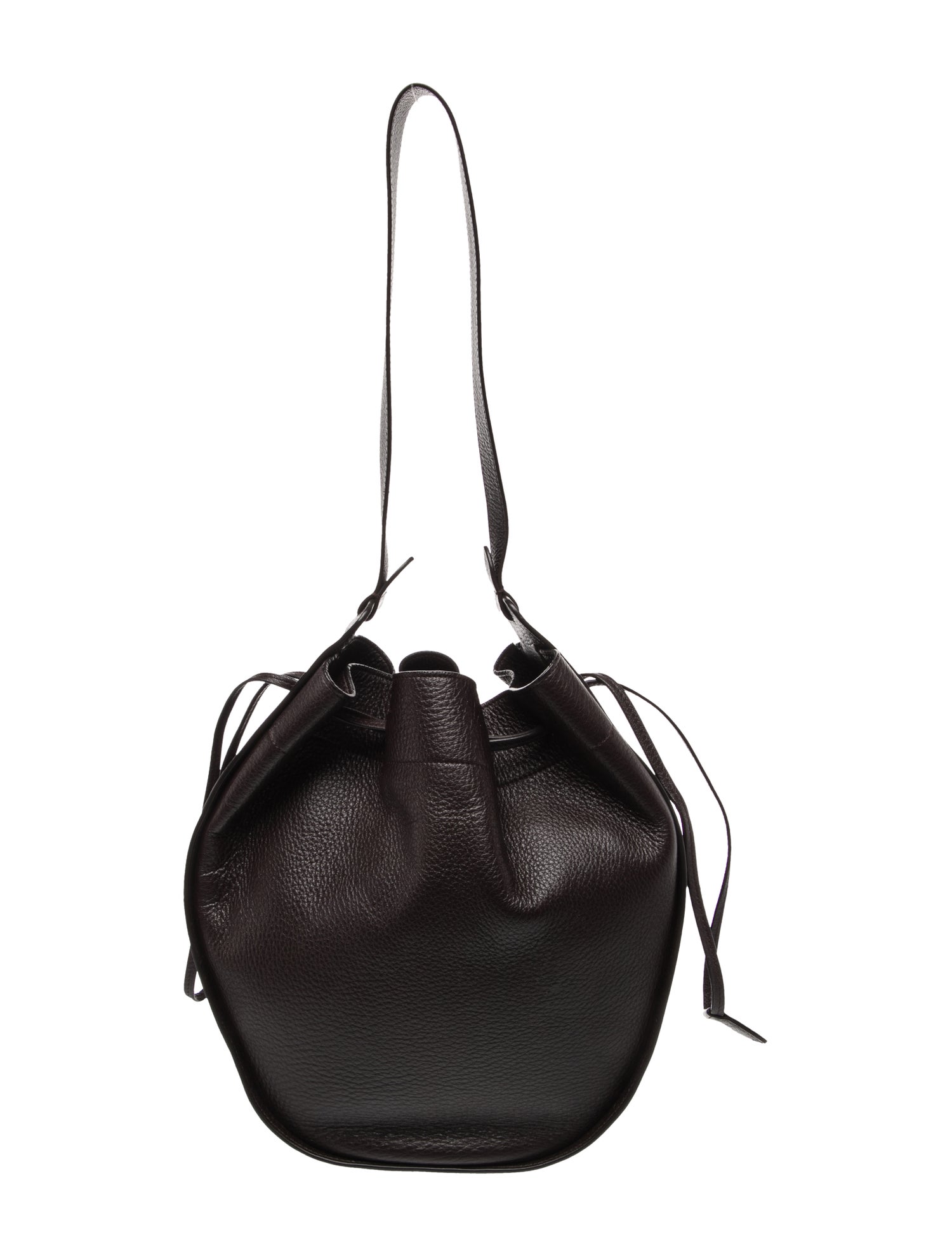 The Row Leather XL Drawstring