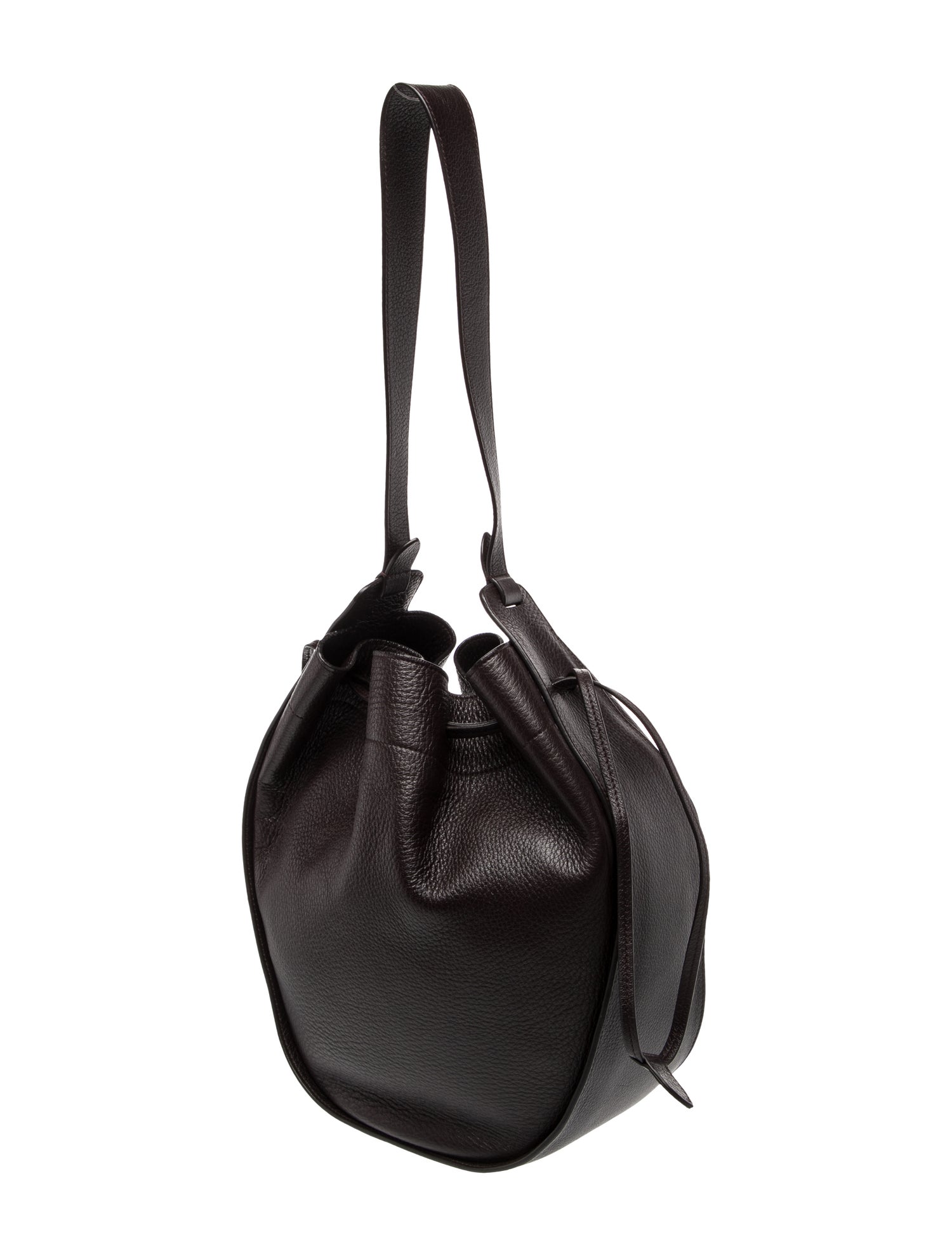 The Row Leather XL Drawstring