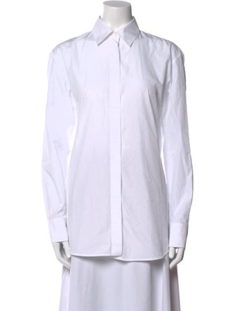 The Row Long Sleeve Button-Up Top