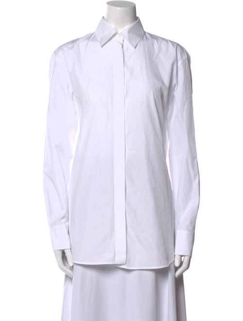 The Row Long Sleeve Button-Up Top