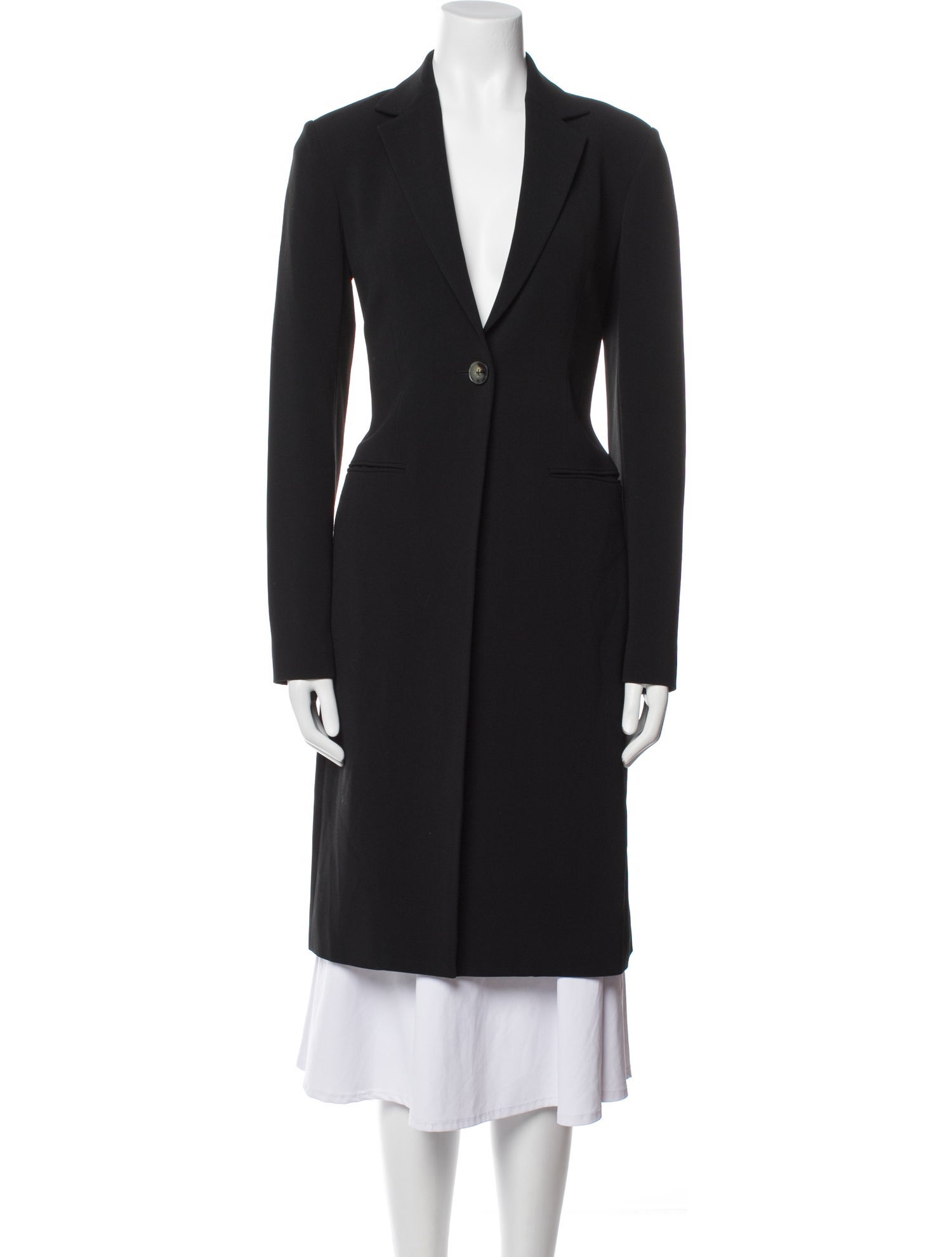 The Row V-Neck Knee-Length Dress