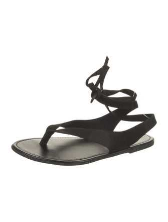 The Row Beach Leather Gladiator Sandals