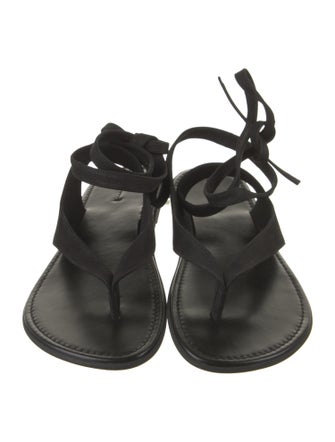 The Row Beach Leather Gladiator Sandals