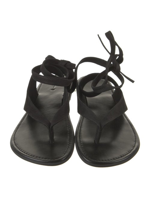 The Row Beach Leather Gladiator Sandals