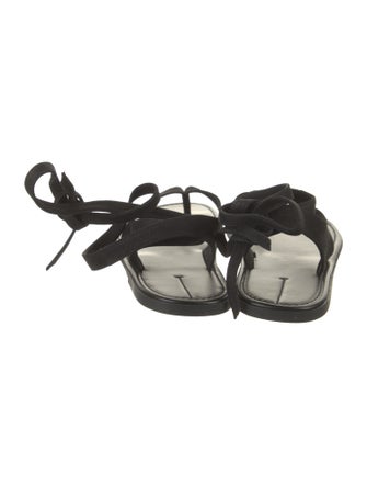 The Row Beach Leather Gladiator Sandals