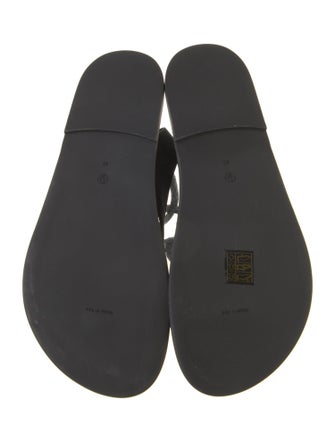 The Row Beach Leather Gladiator Sandals