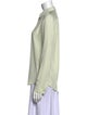 The Row Silk Long Sleeve Button-Up Top