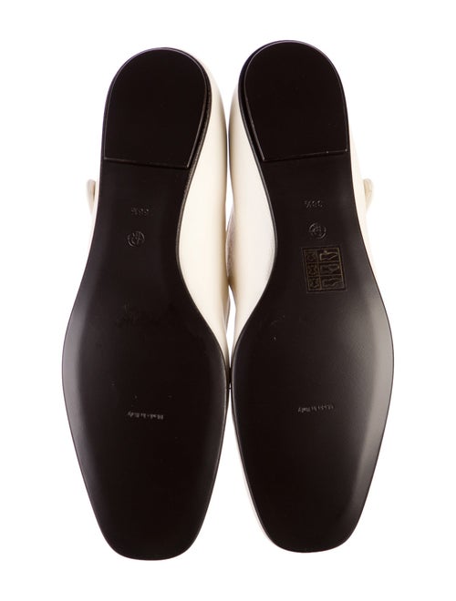 The Row Leather Mary Jane Flats