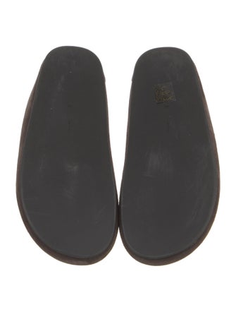 The Row Hudson Suede Mules