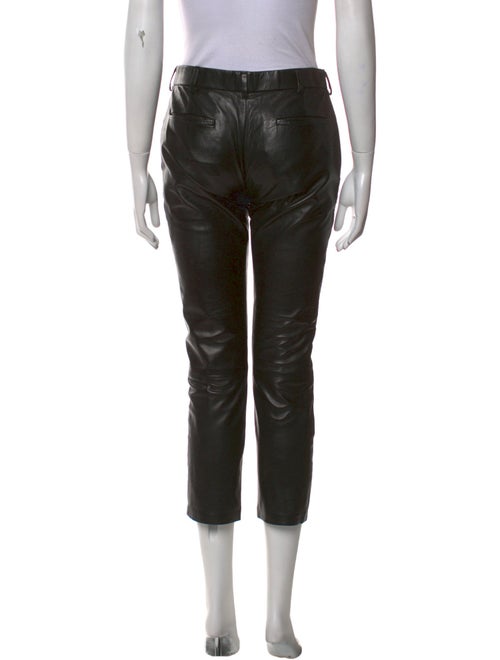 The Row Leather Straight Leg Pants