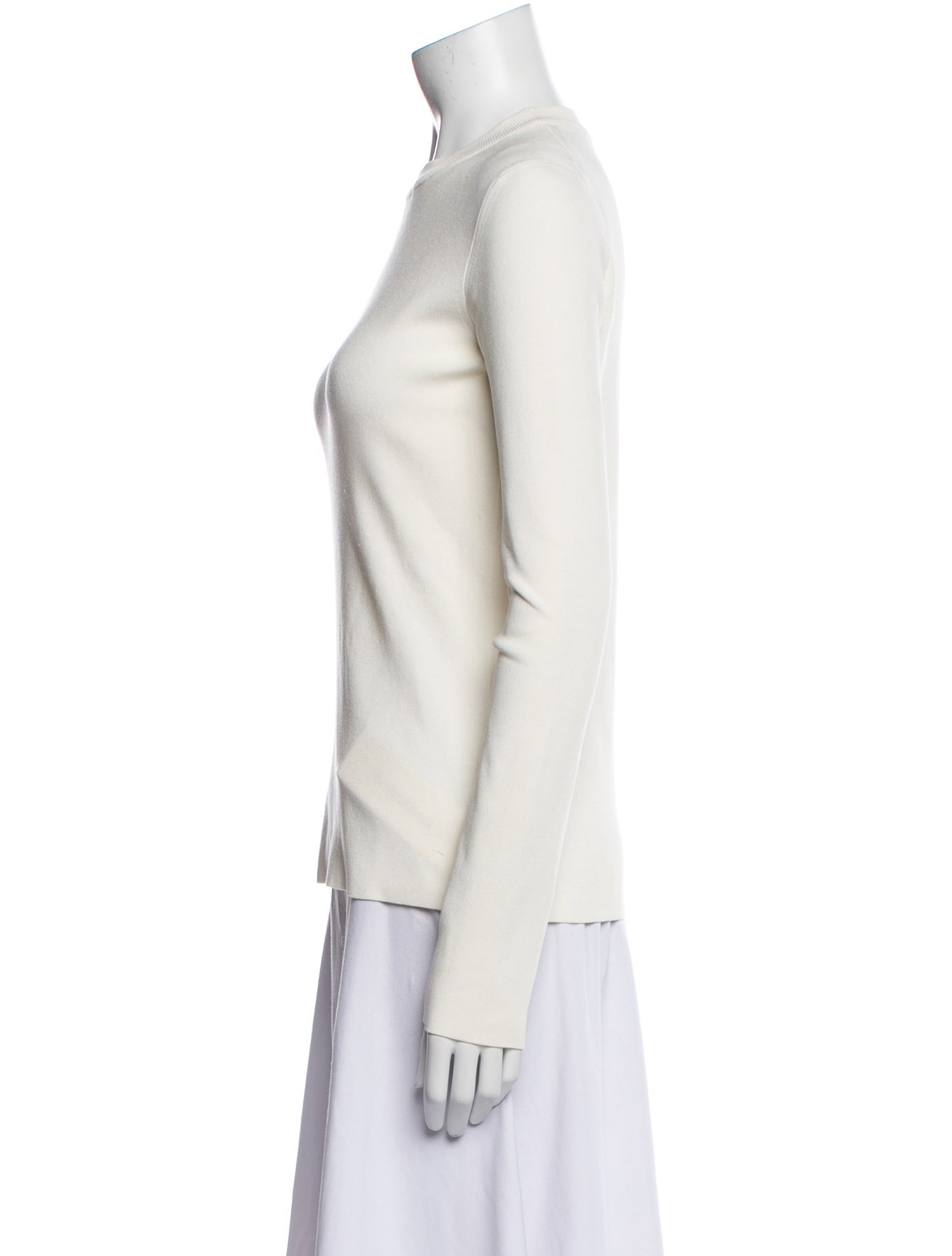 The Row Silk Crew Neck Sweatshirt