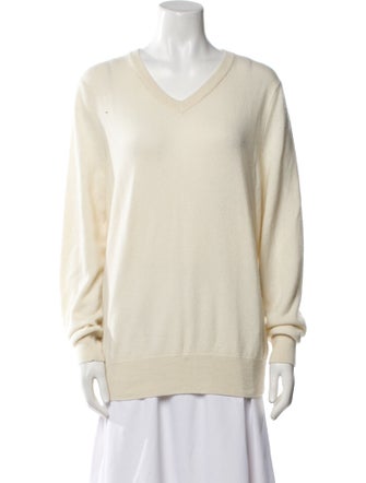 The Row Cashmere V-Neck Sweater