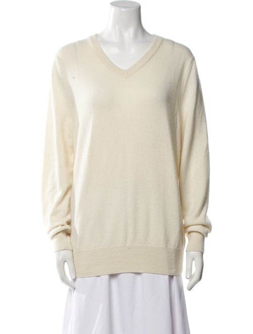 The Row Cashmere V-Neck Sweater