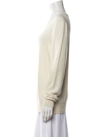 The Row Cashmere V-Neck Sweater