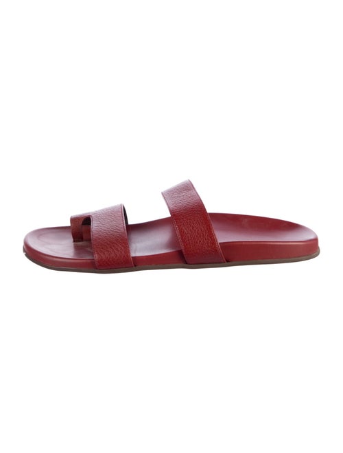 The Row Hugh Leather Slides