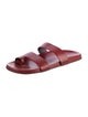 The Row Hugh Leather Slides