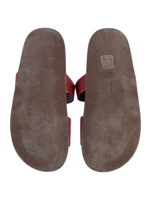 The Row Hugh Leather Slides