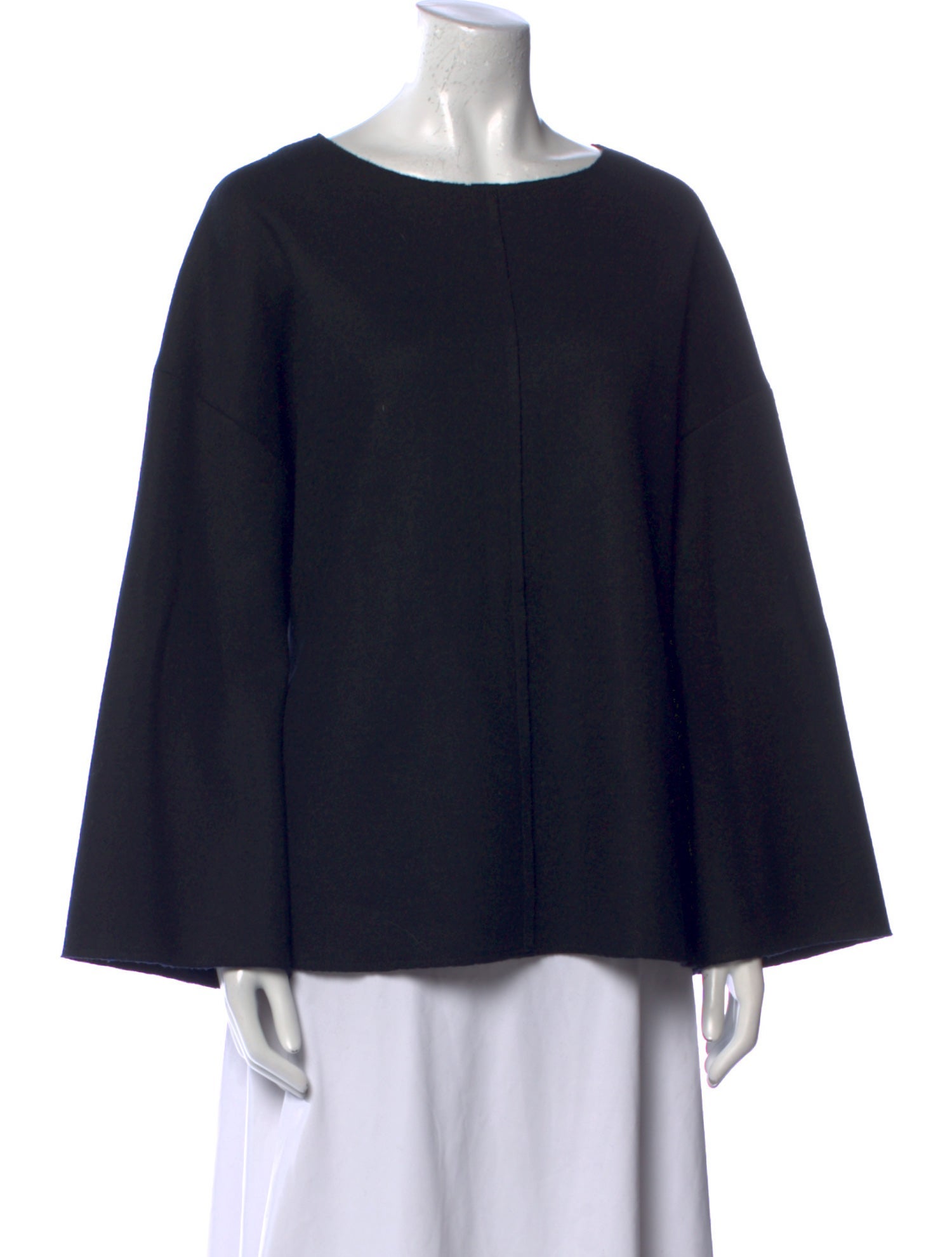 The Row Virgin Wool Bateau Neckline Sweater