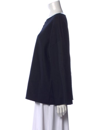 The Row Virgin Wool Bateau Neckline Sweater