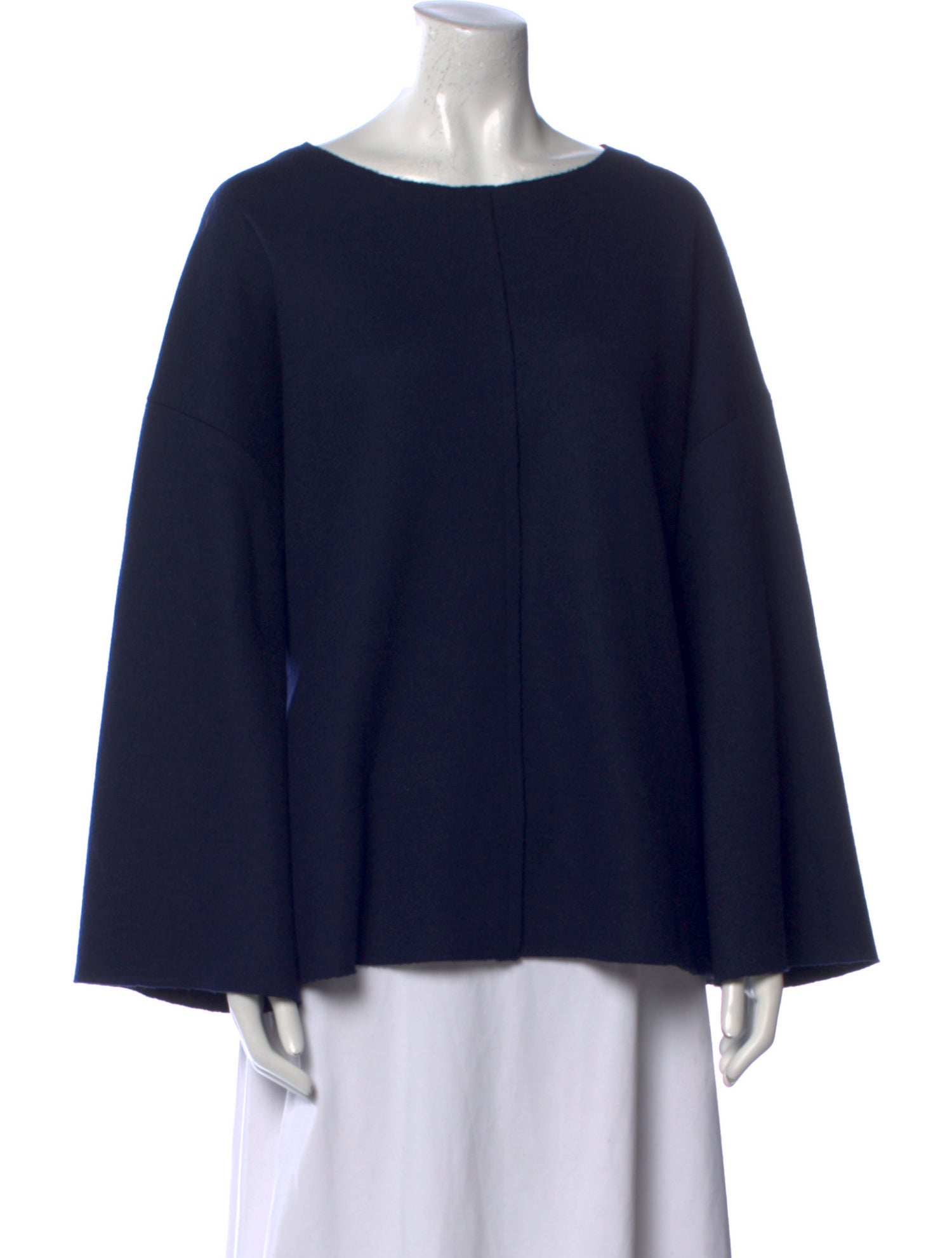 The Row Virgin Wool Bateau Neckline Sweater