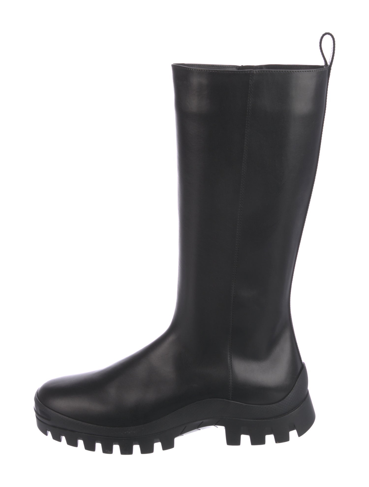 The Row Greta Leather Rain Boots