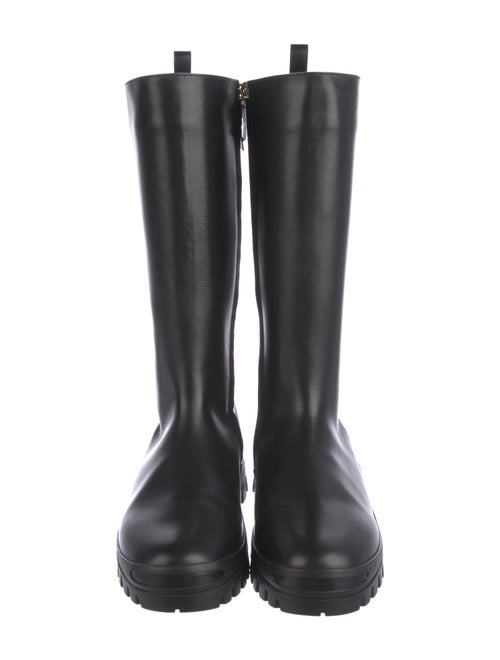 The Row Greta Leather Rain Boots