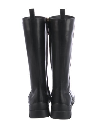 The Row Greta Leather Rain Boots