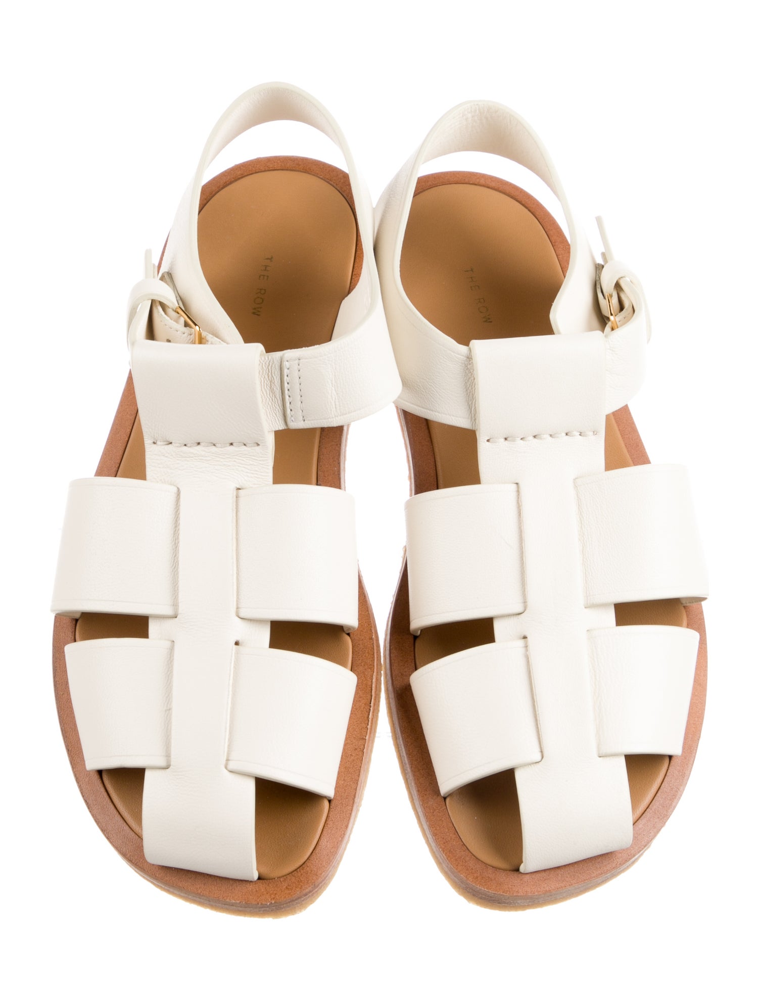 The Row Fisherman Leather Gladiator Sandals