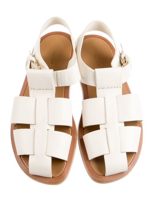 The Row Fisherman Leather Gladiator Sandals