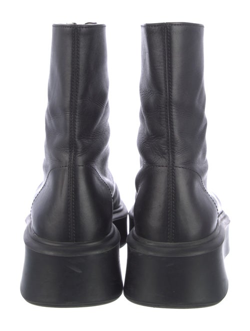 The Row Zipped 1 Leather Combat Boots