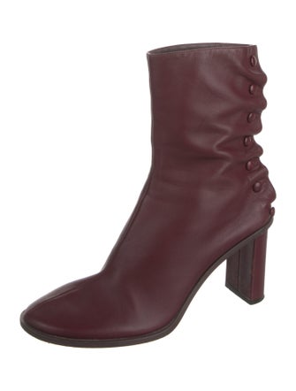 The Row Teatime Leather Slouch Boots