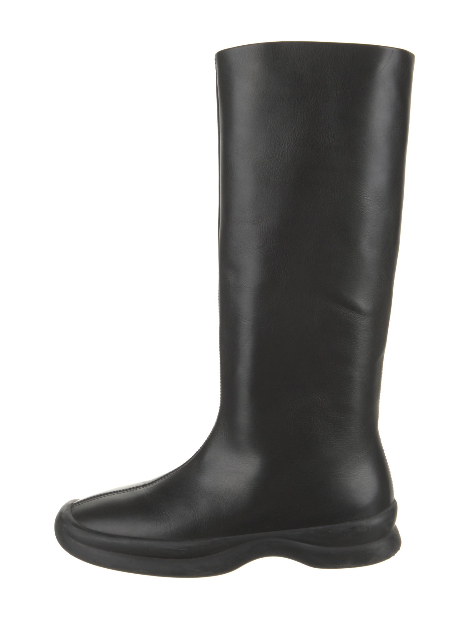 The Row Town Leather Rain Boots