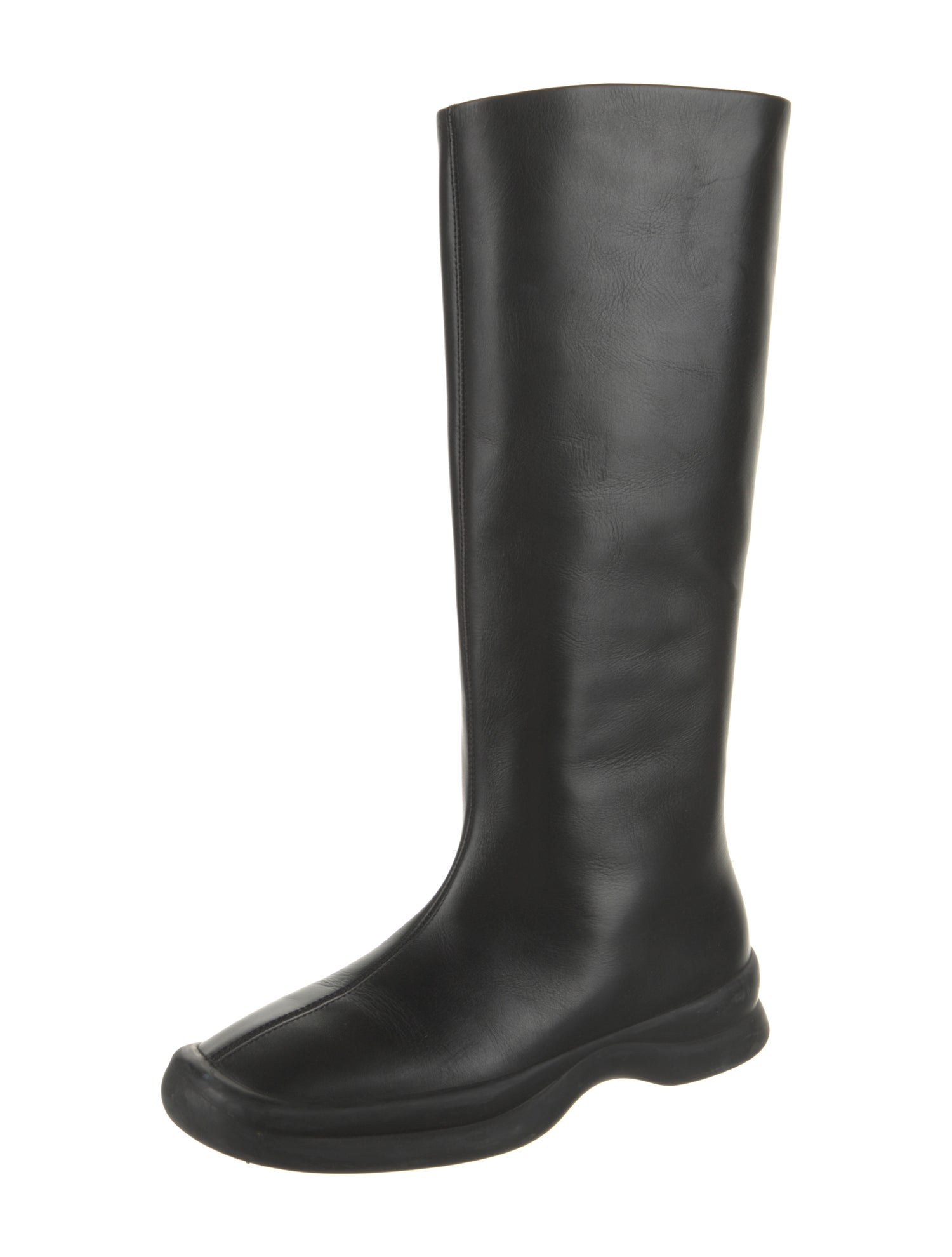 The Row Town Leather Rain Boots