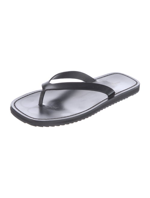The Row Leather Flip Flops