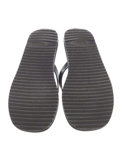 The Row Leather Flip Flops