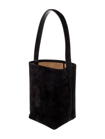 The Row Suede Bucket Bag Small