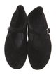 The Row Boheme Suede Mary Jane Flats