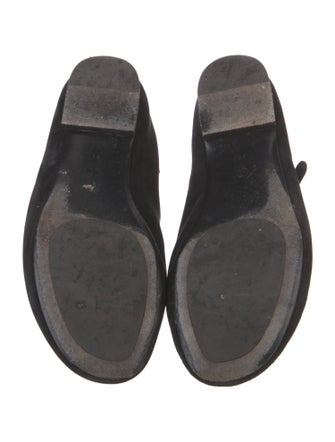 The Row Boheme Suede Mary Jane Flats