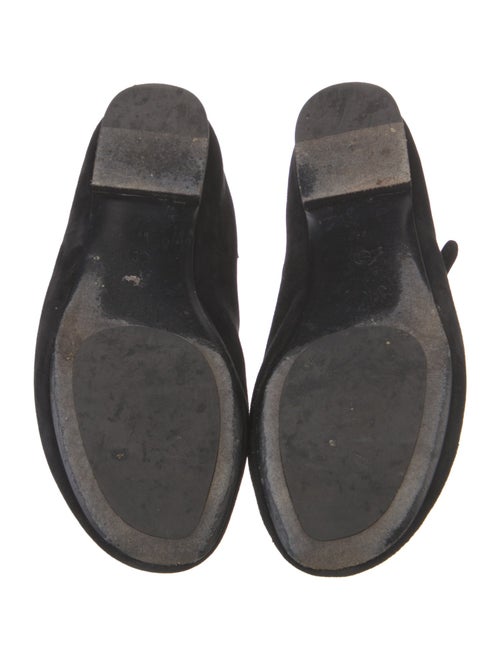 The Row Boheme Suede Mary Jane Flats