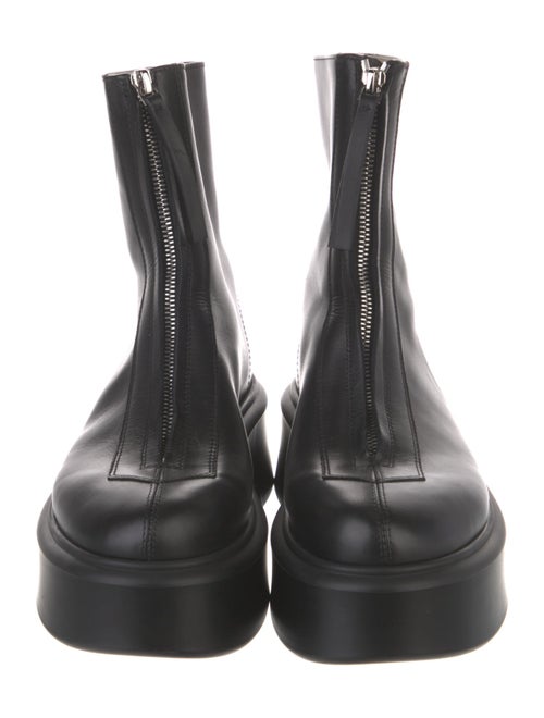 The Row Zipped 1 Leather Combat Boots