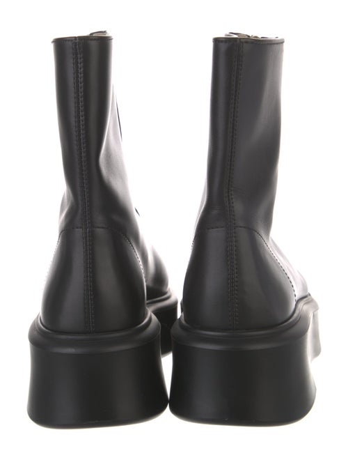 The Row Zipped 1 Leather Combat Boots