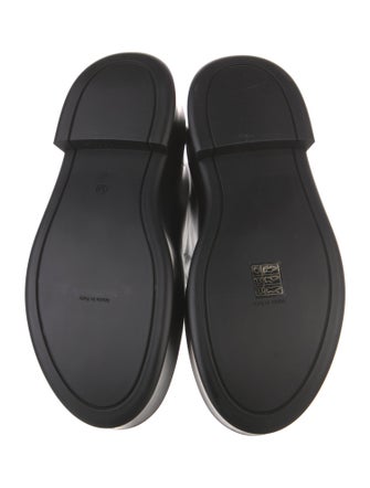 The Row Zipped 1 Leather Combat Boots