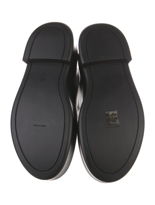 The Row Zipped 1 Leather Combat Boots