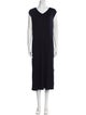 The Row V-Neck Midi Length Dress